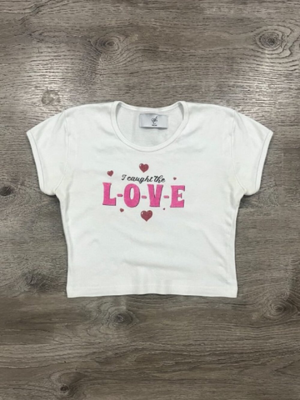 Sabrina Carpenter Cropped Baby Tee (I Caught the L-O-V-E)